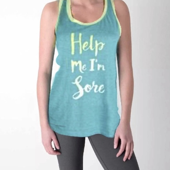 Athletic Works Blue Tank Top - Help Me I’m Sore - Size M - Picture 1 of 6